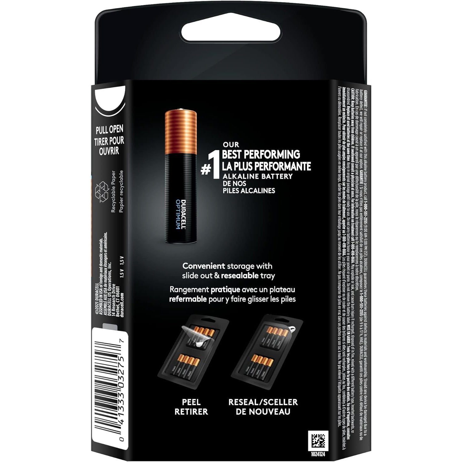 Duracell Optimum - Lot de 8 Piles AAA Longue Durée, Emballage Refermable - Simple Boutique