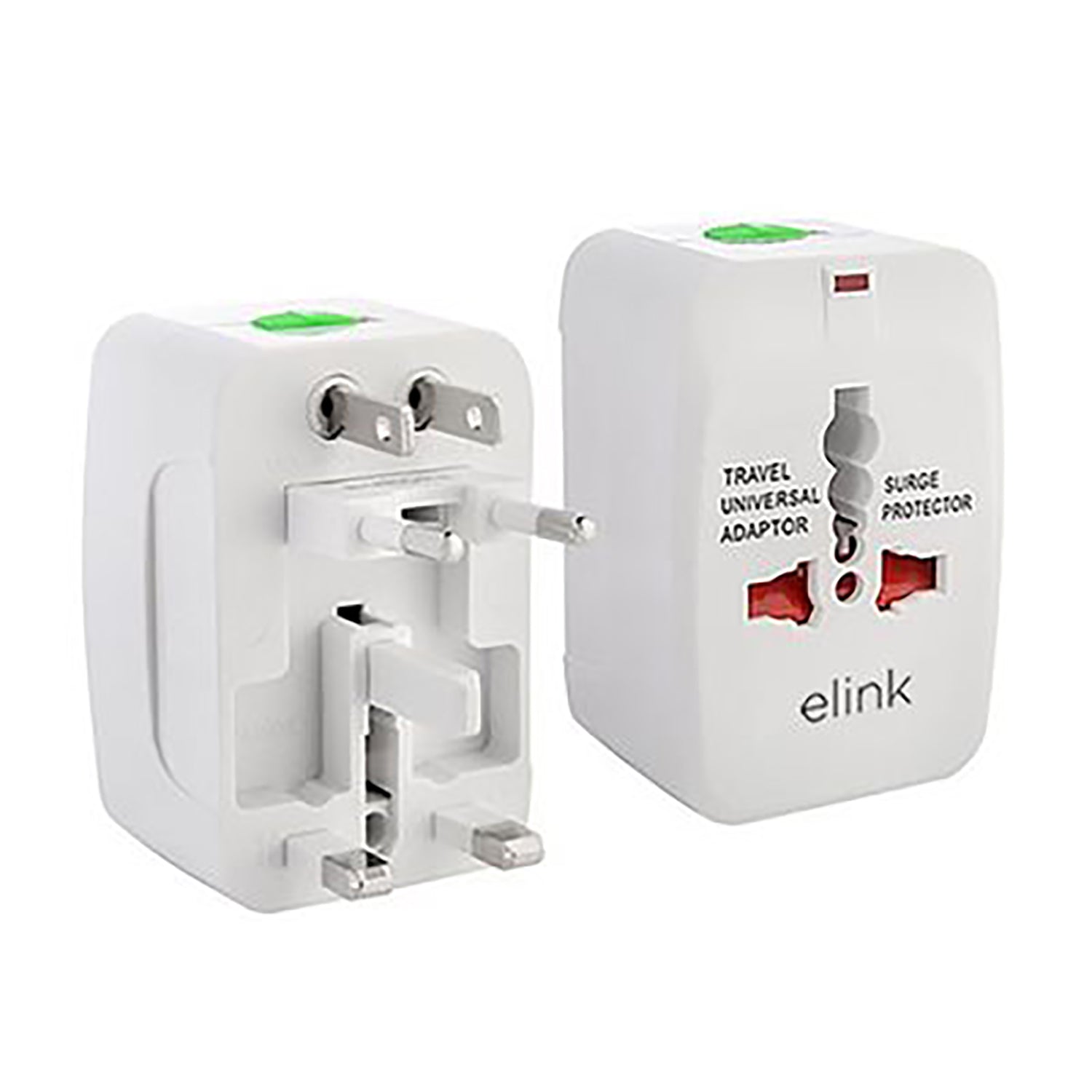 Elink - Adaptateur de Voyage Universel avec Protecteur de Surtension, Pour Plus de 150 Pays - Simple Boutique