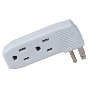 Elink EL-676 Adaptateur 3 Prises Latérales Avec Mise A La Terre Blanc (BOITE DE 12) - Simple Boutique