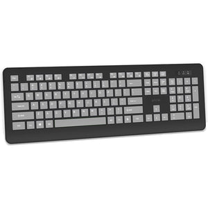 Elink KBR647 - Clavier Sans-Fil Rechargeable, 105 Touches, 2.4Ghz, Noir - Simple Boutique