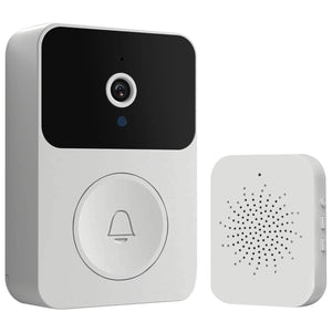 Elink Sonnette Vidéo Sans Fil Rechargeable avec Carillon, Vision Nocturne et Audio Bidirectionnel, Blanc - Simple Boutique