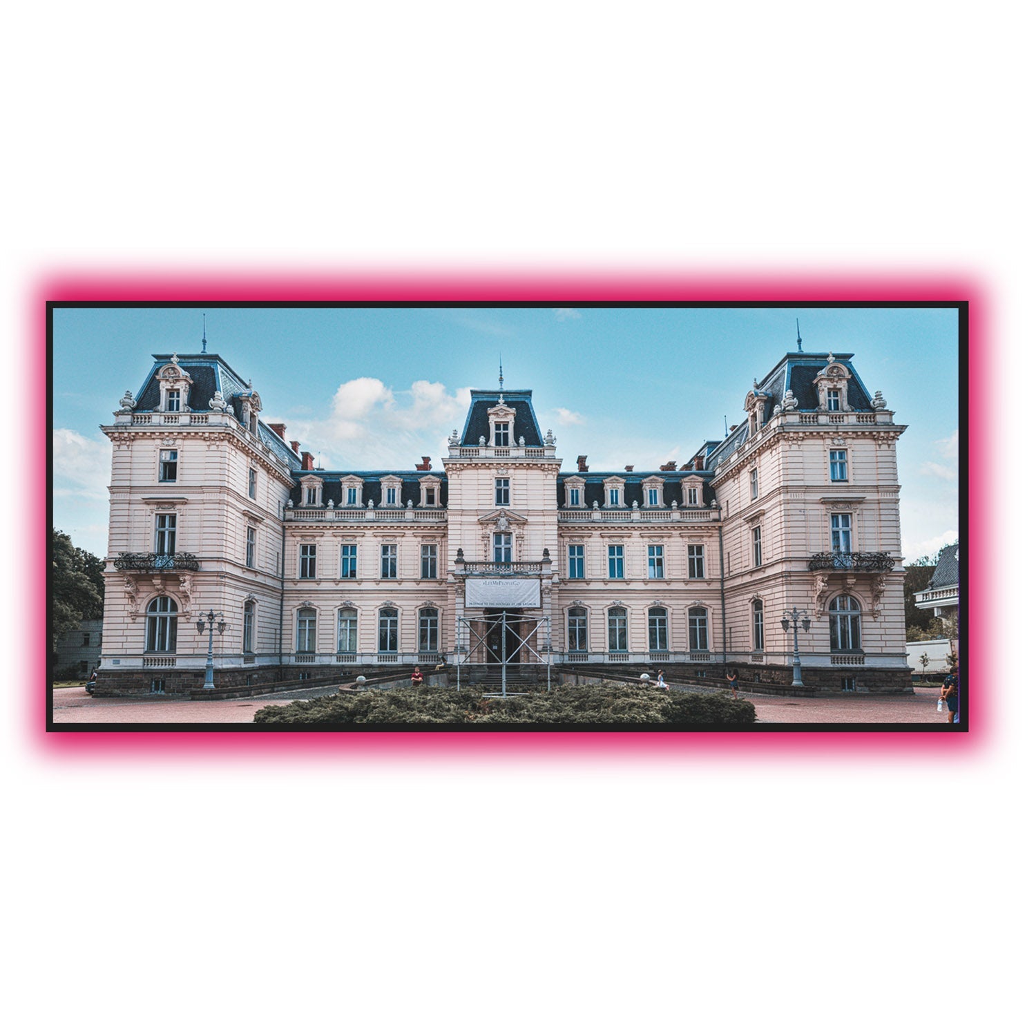 EluneVision - Écran de Projection ALR UST NanoEdge à Focale Ultra Courte, Reference Studio 8K, 16:9 - Simple Boutique