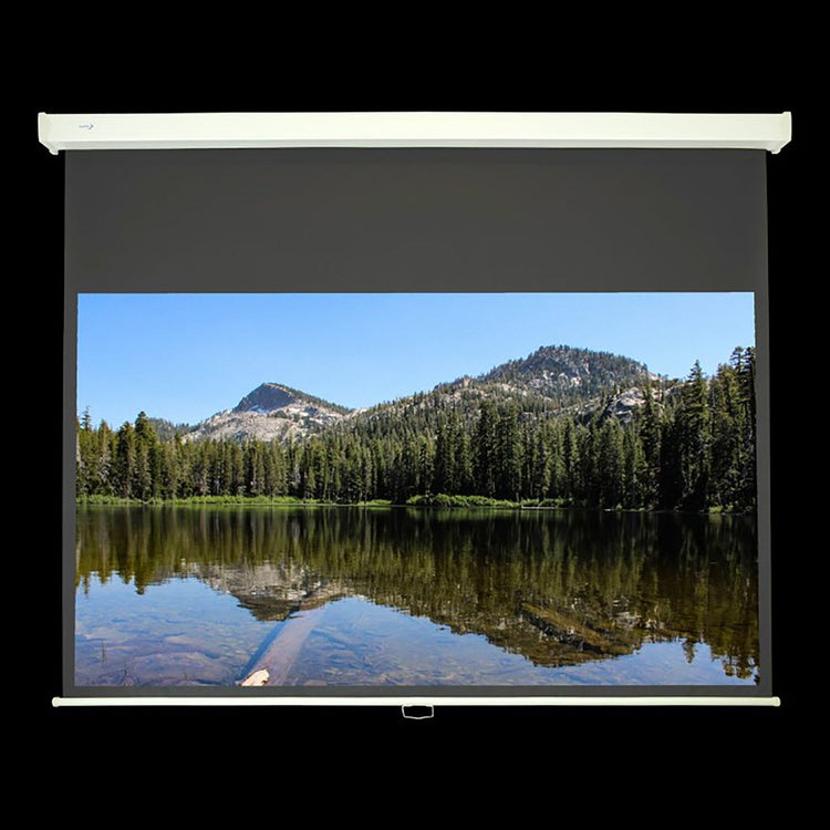 EluneVision - Toile de Projection Manuelle avec Retour Contrôlé, Atlas, Format Haute Définition 16:9 - Simple Boutique