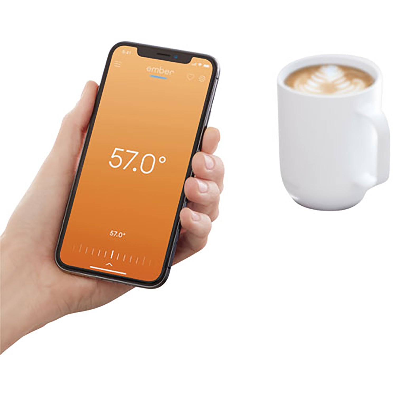 Ember - Tasse avec Contrôle Intelligent de la Température, Capacité de 295ml, Blanc - Simple Boutique
