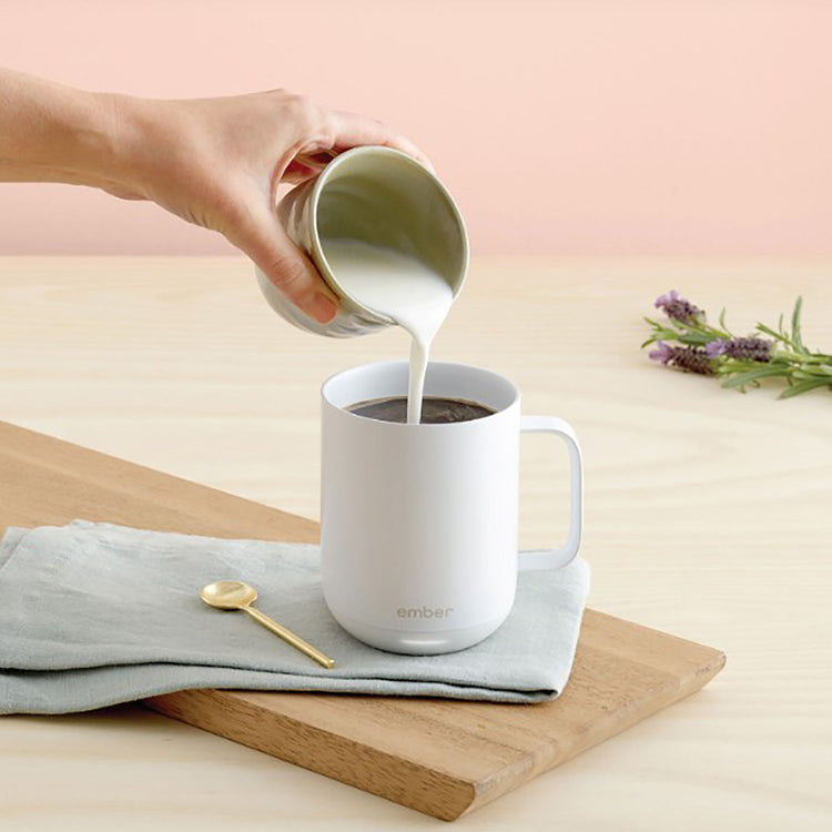 Ember - Tasse avec Contrôle Intelligent de la Température, Capacité de 295ml, Blanc - Simple Boutique