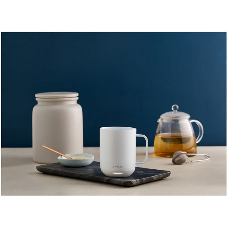 Ember - Tasse avec Contrôle Intelligent de la Température, Capacité de 295ml, Blanc - Simple Boutique