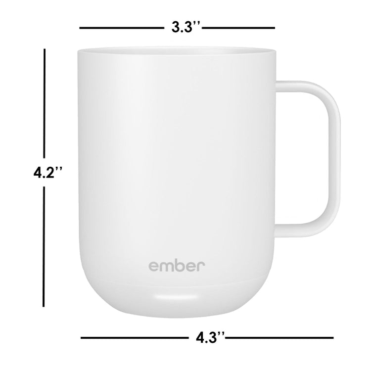 Ember - Tasse avec Contrôle Intelligent de la Température, Capacité de 295ml, Blanc - Simple Boutique