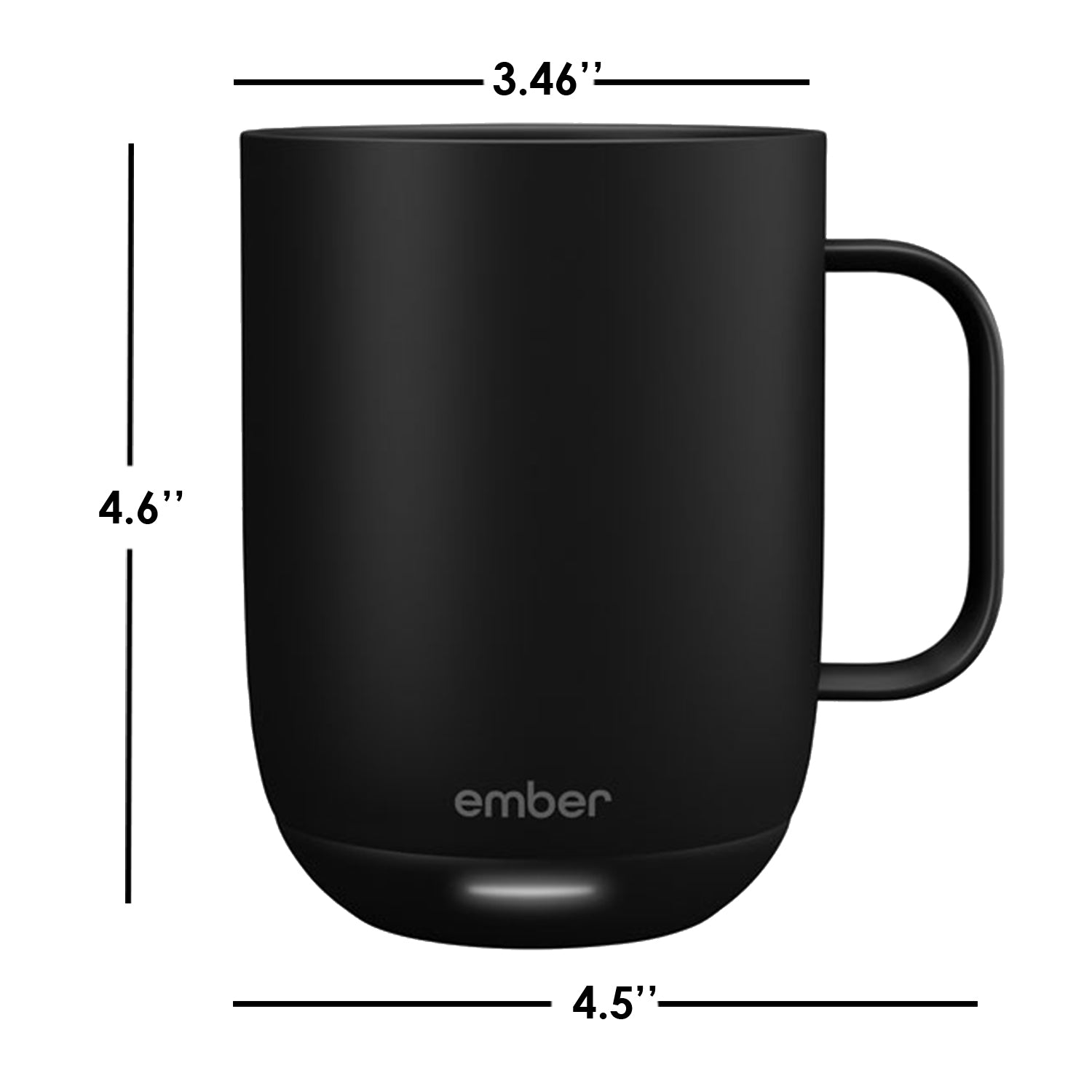 Ember - Tasse avec Contrôle Intelligent de la Température, Capacité de 414ml, Noir - Simple Boutique