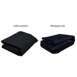 Ensemble Rideaux et Moustiquaire pour Pergola Luméa 10' x 10', Noir - Simple Boutique