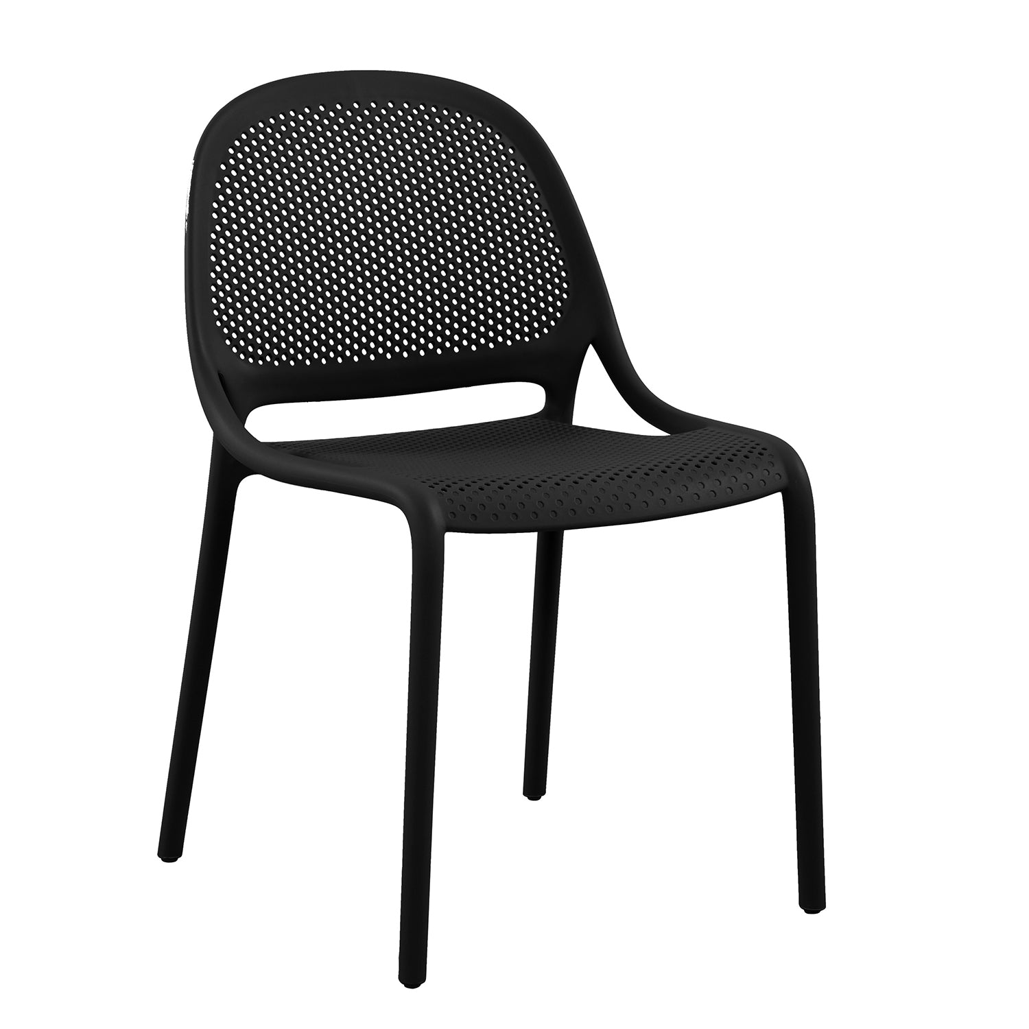 Ensemble de 4 Chaises à Dîner Summer, Intérieur/Extérieur, Noir - Simple Boutique