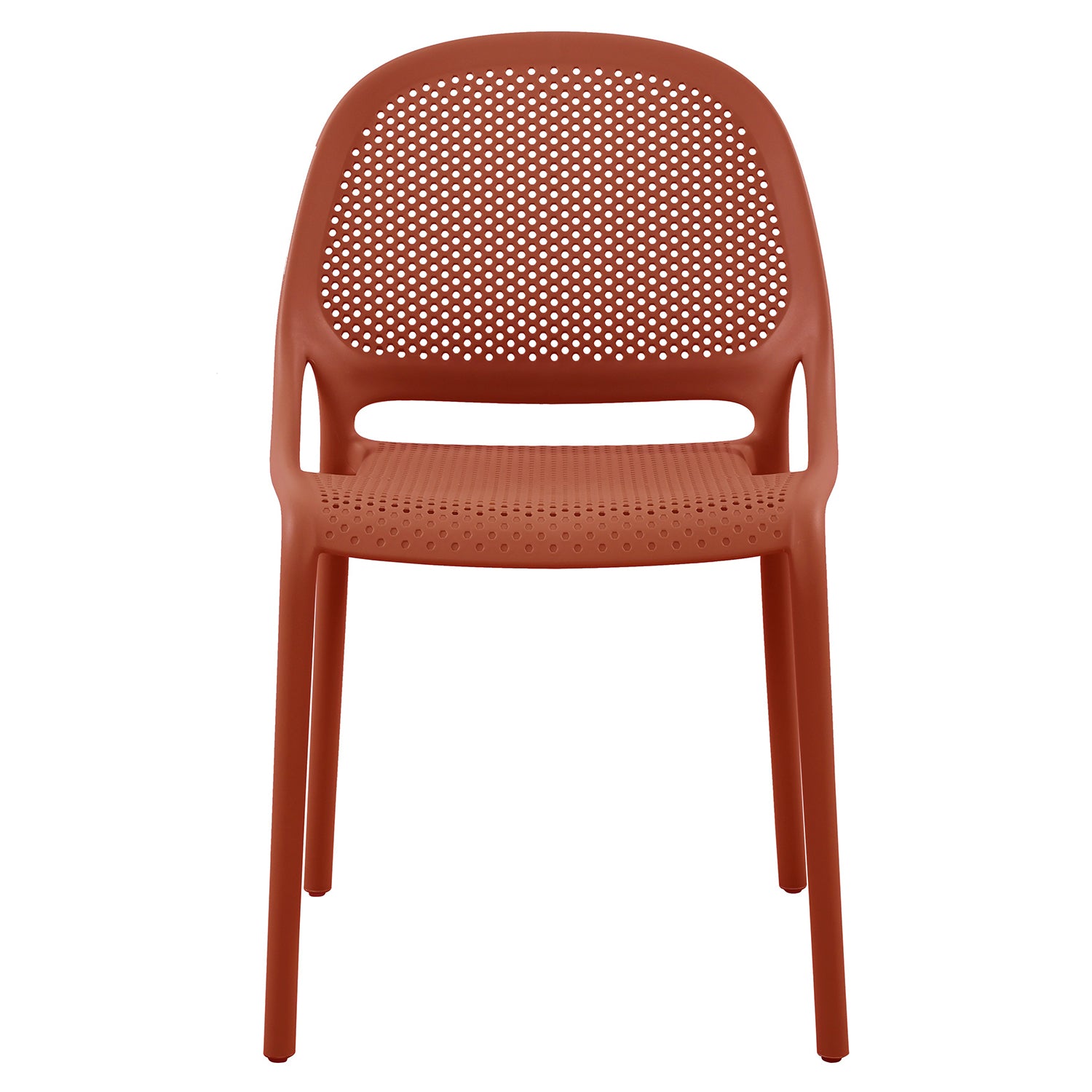 Ensemble de 4 Chaises à Dîner Summer, Intérieur/Extérieur, Rouge Corail - Simple Boutique