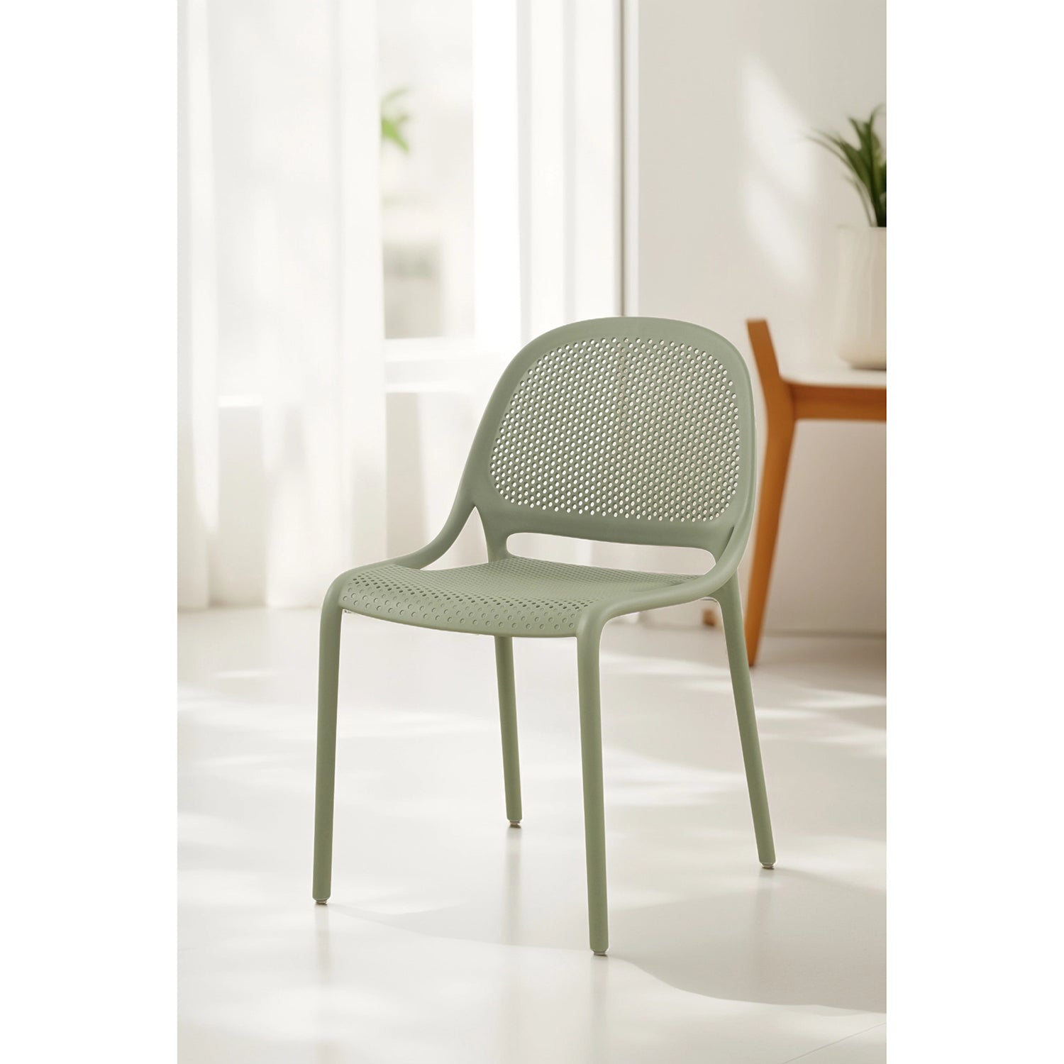 Ensemble de 4 Chaises à Dîner Summer, Intérieur/Extérieur, Vert - Simple Boutique