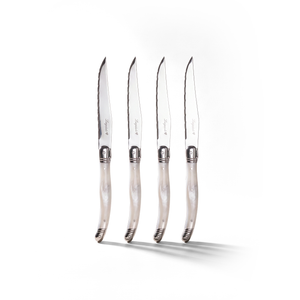Ensemble de 4 couteaux à steak Laguiole — Manches effet marbre - Simple Boutique