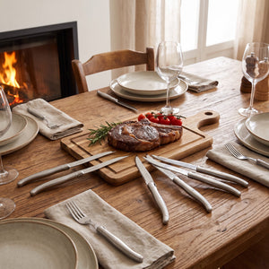 Ensemble de 6 couteaux à steak Laguiole avec coffret de rangement en bois - Simple Boutique