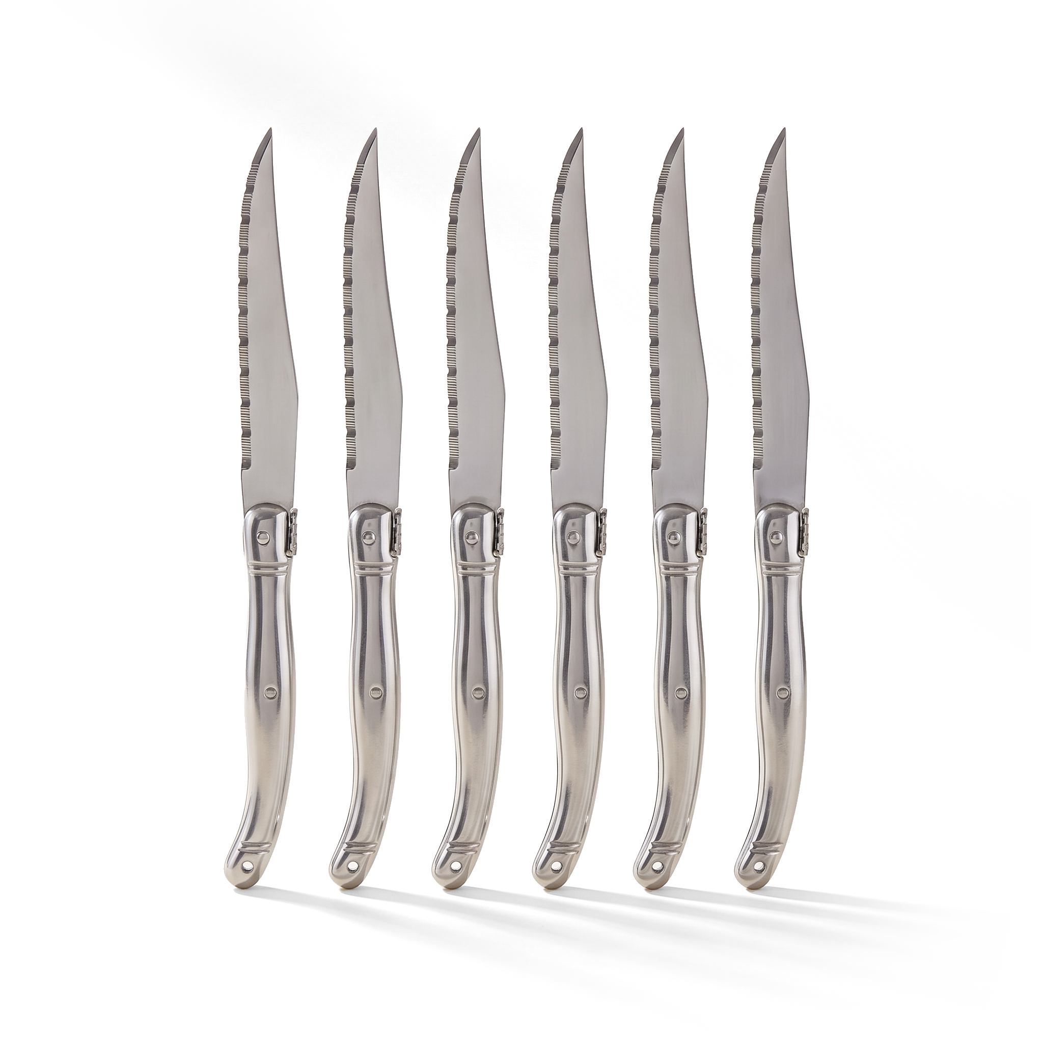 Ensemble de 6 couteaux à steak Laguiole avec coffret de rangement en bois - Simple Boutique
