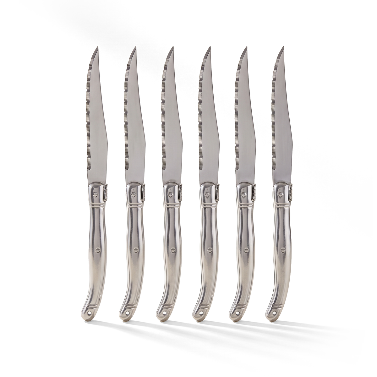 Ensemble de 6 couteaux à steak Laguiole avec coffret de rangement en bois - Simple Boutique