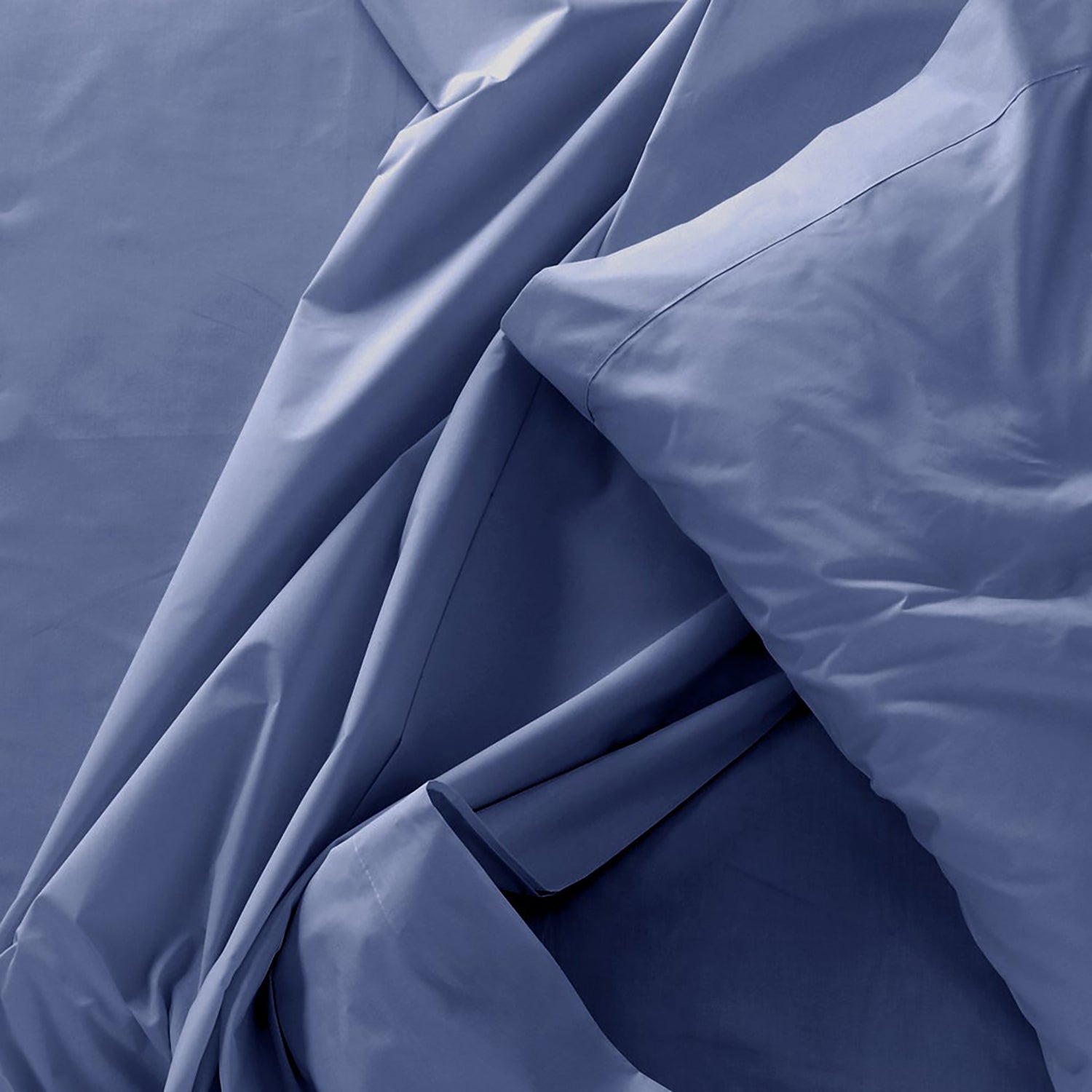 Ensemble de Drap en Bambou, Hypoallergénique, Grandeur Simple, Bleu - Simple Boutique