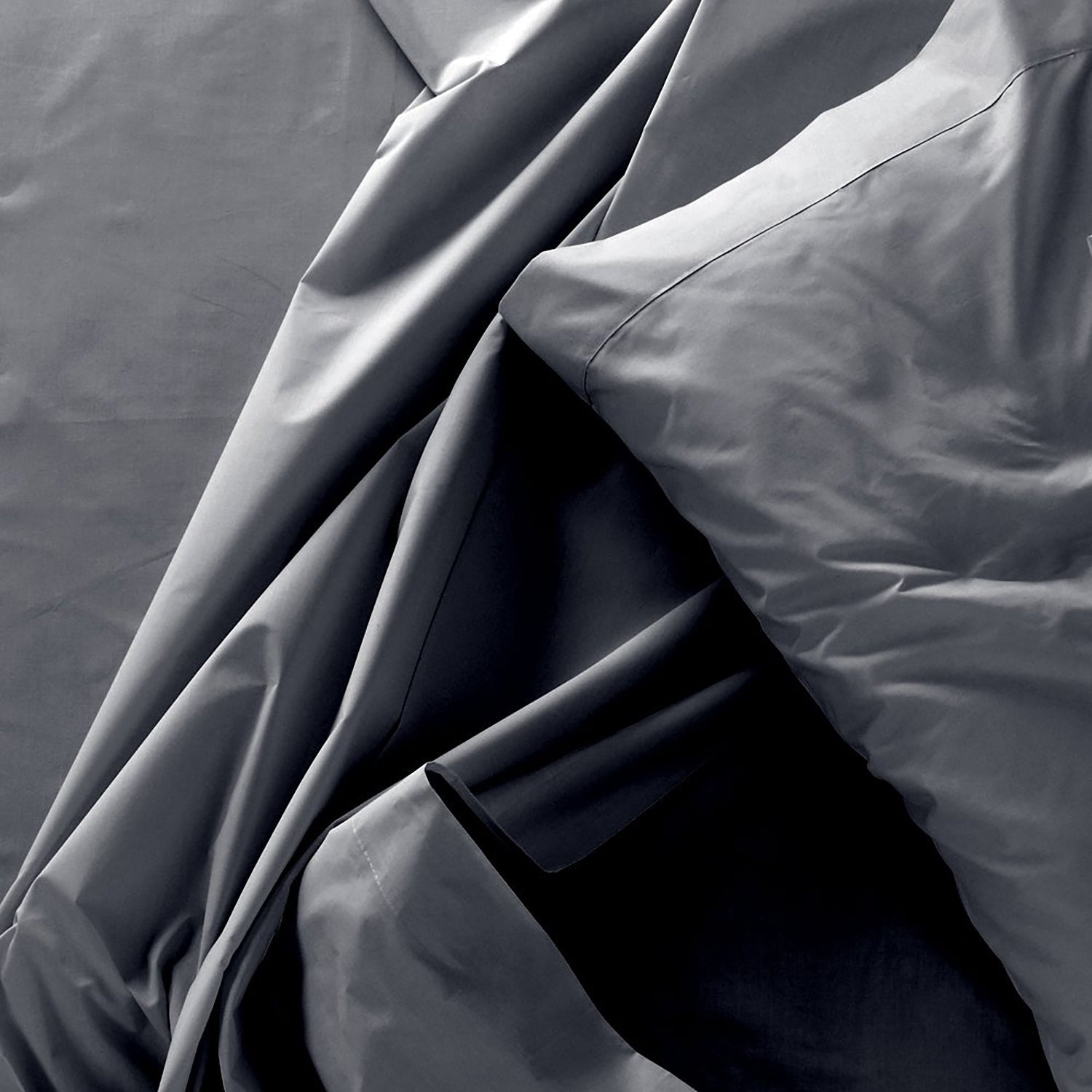 Ensemble de Drap en Bambou, Hypoallergénique, Grandeur Simple, Gris Foncé - Simple Boutique