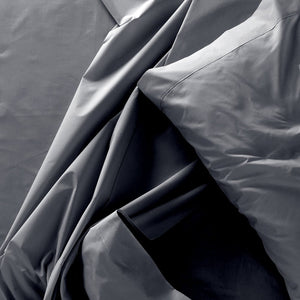 Ensemble de Drap en Bambou, Hypoallergénique, Grandeur Simple, Gris Foncé - Simple Boutique