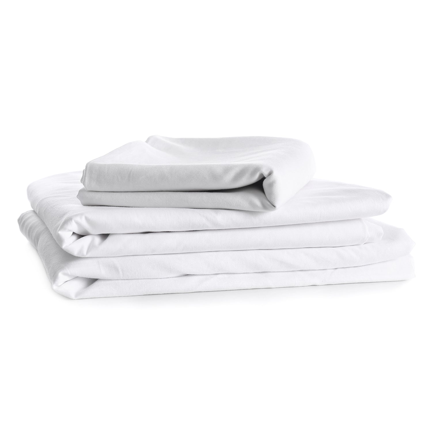 Ensemble de Draps en Microfibre, Infroissable, Grandeur Twin, Blanc - Simple Boutique
