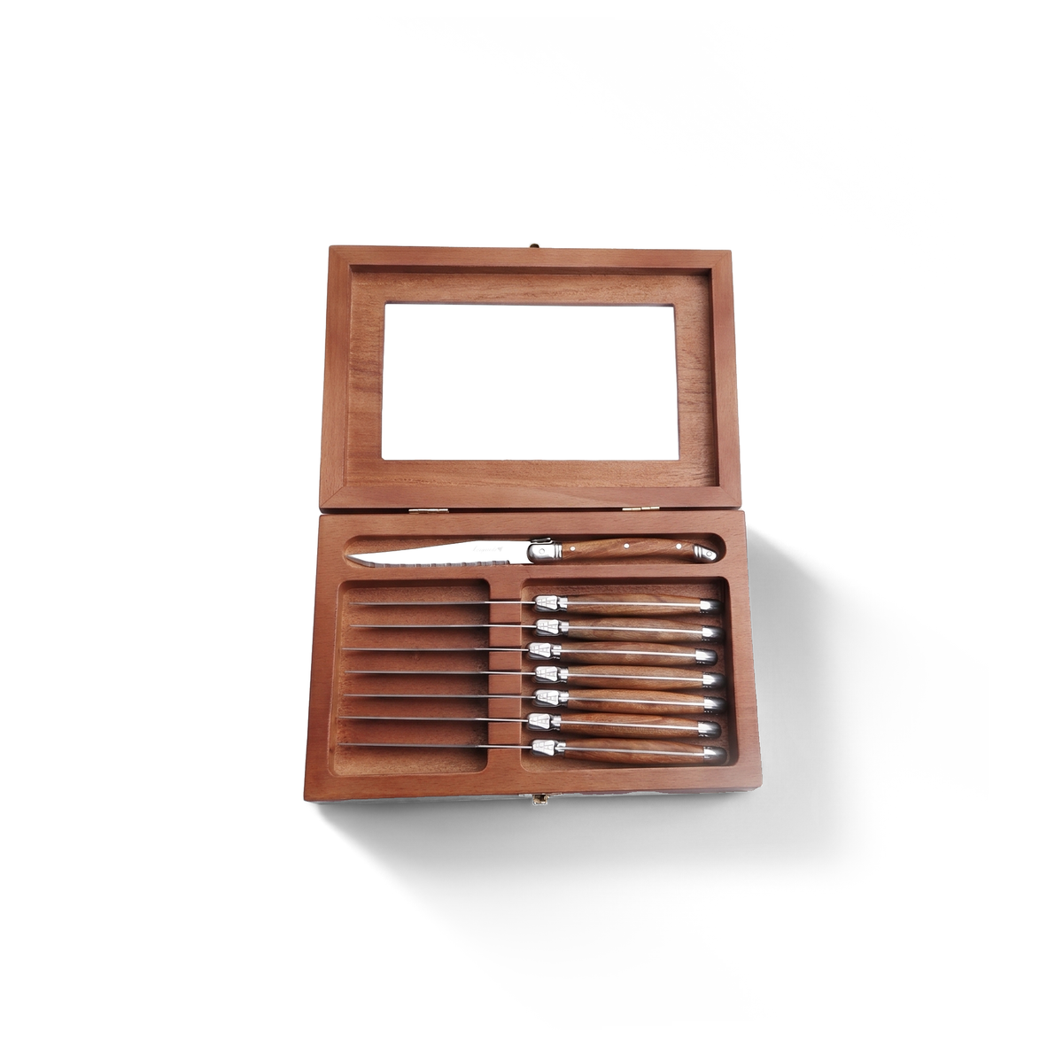 Ensemble de couteaux à steak Laguiole, 8 pièces avec coffret en bois - Simple Boutique