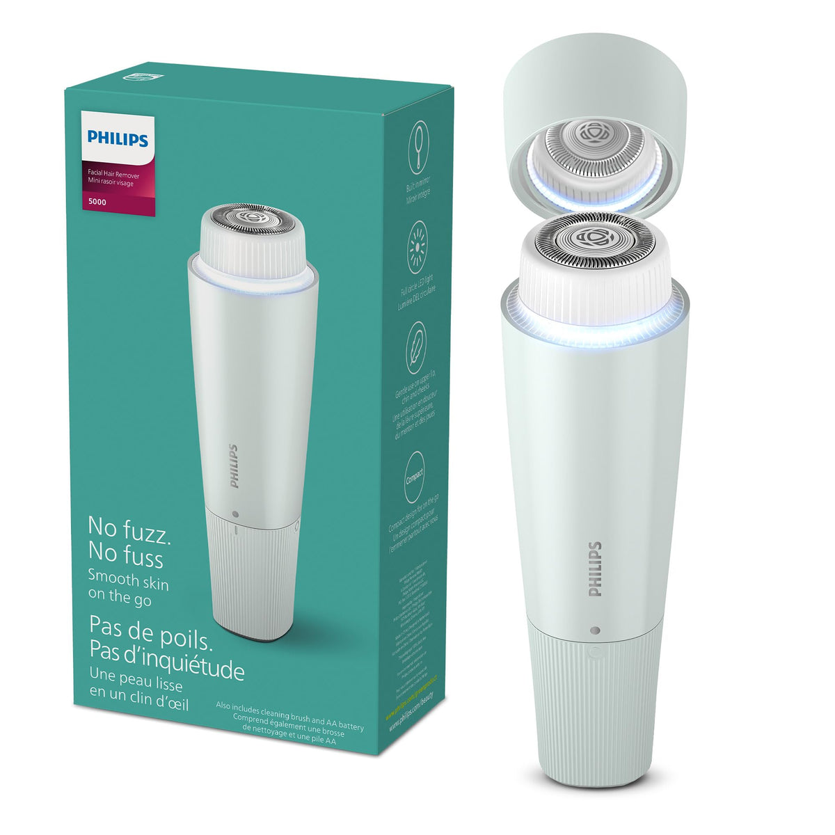 Épilateur Visage 5000 Sans Fil BRR474/00 - Simple Boutique