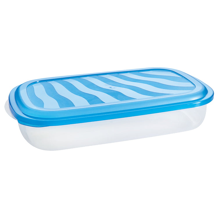 EraWare Contenants Rectangulaires de Conservation Alimentaire 2,54 L, 86 oz, avec Couvercle, Fabriqués au Canada, Lot de 6 - Simple Boutique