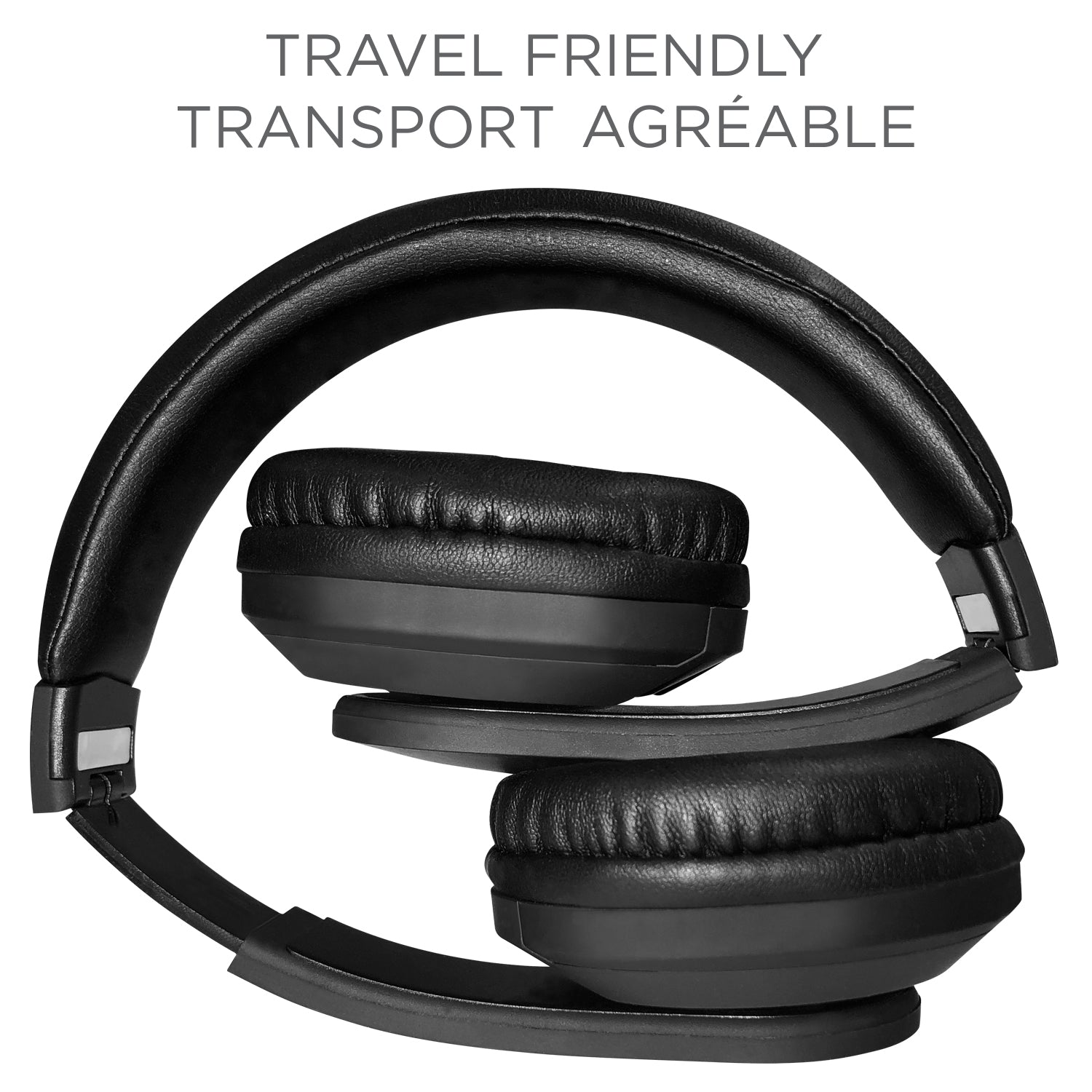 Escape Casque d'Écoute Filaire avec Prise Lightning et Microphone, Pliable, Noir - Simple Boutique