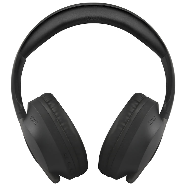 Escape Casque d'Écoute Sans Fil Pliable à Plat avec Radio FM, Micro SD et Câble AUX, Noir - Simple Boutique