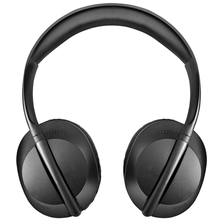 Escape Casque d'Écoute Sans Fil Pliable à Plat avec Radio FM, Micro SD et Câble AUX, Noir - Simple Boutique