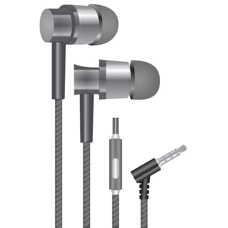 Escape - Écouteurs Intra-Auriculaire Stéréo, Réduction du Bruit, Microphone Intégré, Gris - Simple Boutique