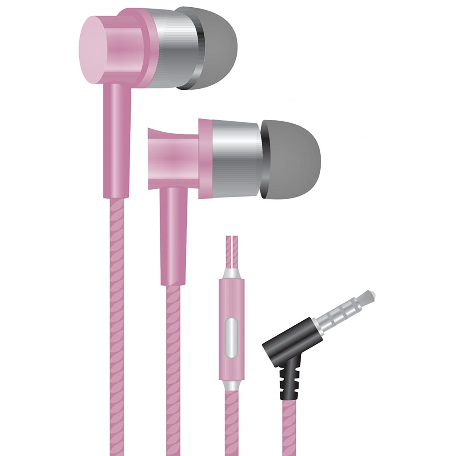Escape - Écouteurs Intra-Auriculaire Stéréo, Réduction du Bruit, Microphone Intégré, Rose - Simple Boutique