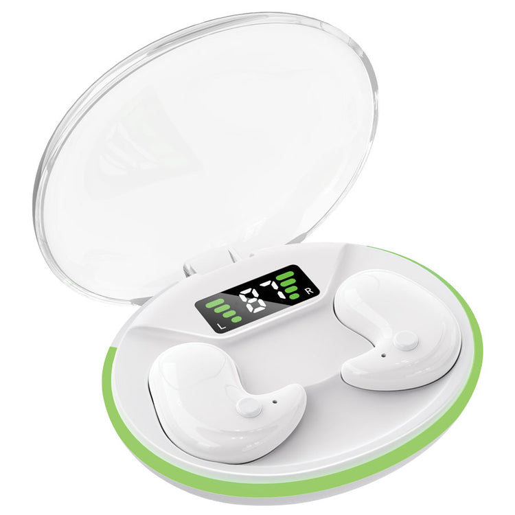Escape Écouteurs Sans Fil Ultra-Minces pour Dormir avec Étui de Charge, Blanc - Simple Boutique