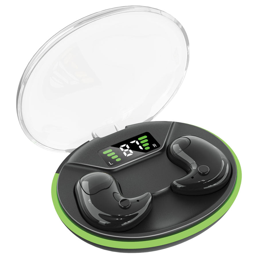 Escape Écouteurs Sans Fil Ultra-Minces pour Dormir avec Étui de Charge, Noir - Simple Boutique