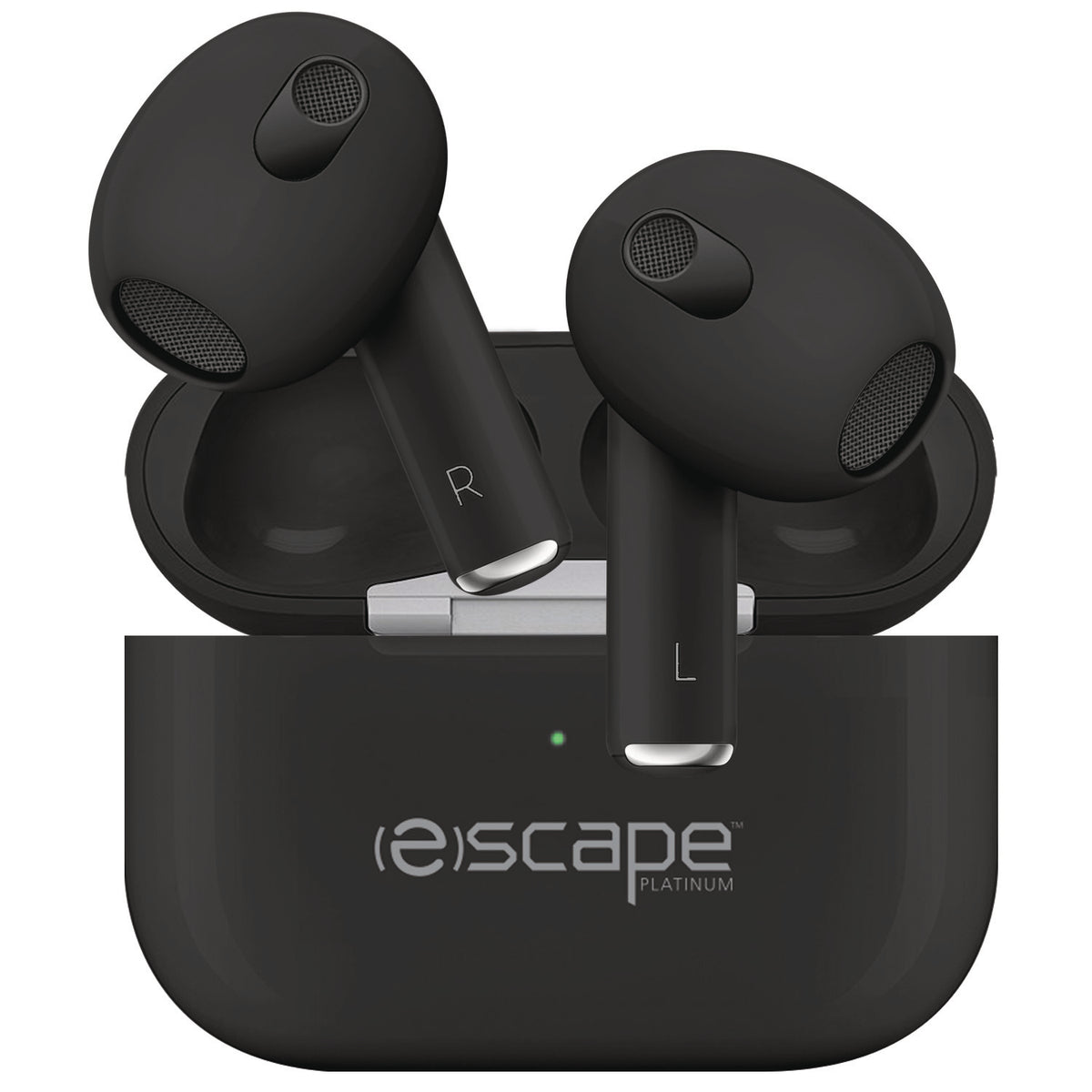 Escape Écouteurs Sans Fil à Commande Tactile avec Étui de Charge et Microphone, Noir - Simple Boutique