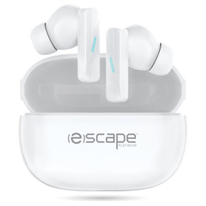 Escape Écouteurs Sans Fil à Réduction de Bruit ANC et ENC avec Étui de Charge, Blanc - Simple Boutique