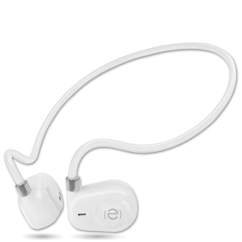 Escape - Écouteurs Stéréo à Conduction d'air Sans-Fil, Commande Tactile, Blanc