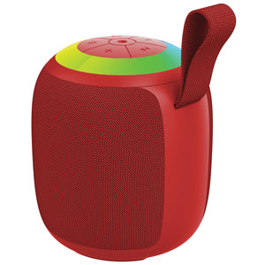 Escape Haut-Parleur Sans Fil 10 W avec Projecteur de Ciel Étoilé, Lumières RVB et Radio FM, Rouge - Simple Boutique
