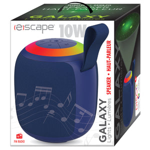 Escape Haut-Parleur Sans Fil 10 W avec Projecteur de Ciel Étoilé, Lumières RVB et Radio FM, Bleu - Simple Boutique