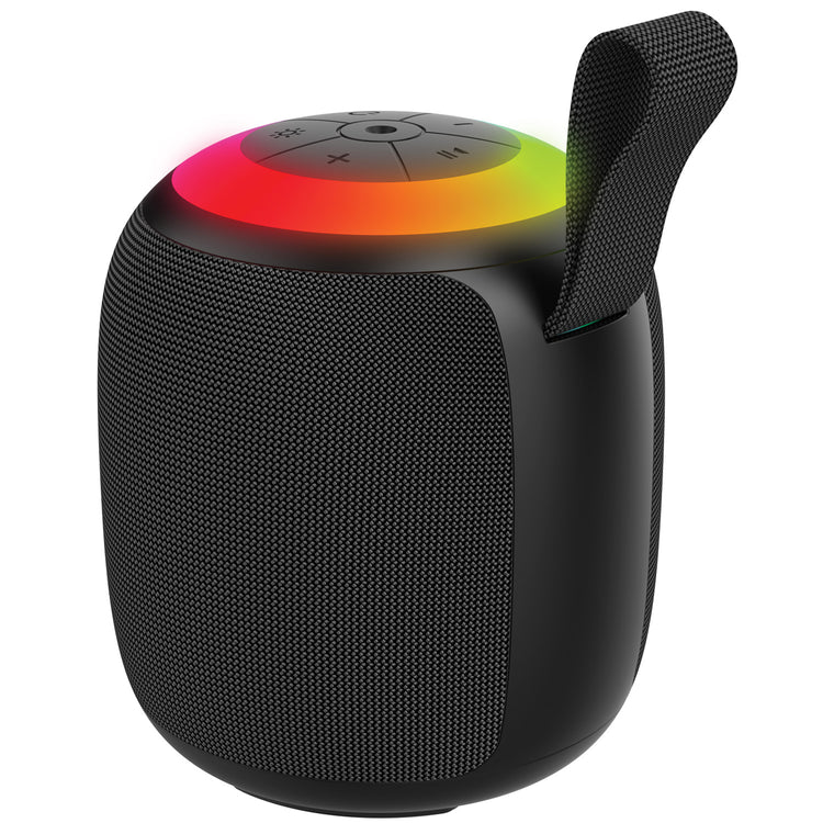 Escape Haut-Parleur Sans Fil 10 W avec Projecteur de Ciel Étoilé, Lumières RVB et Radio FM, Noir - Simple Boutique