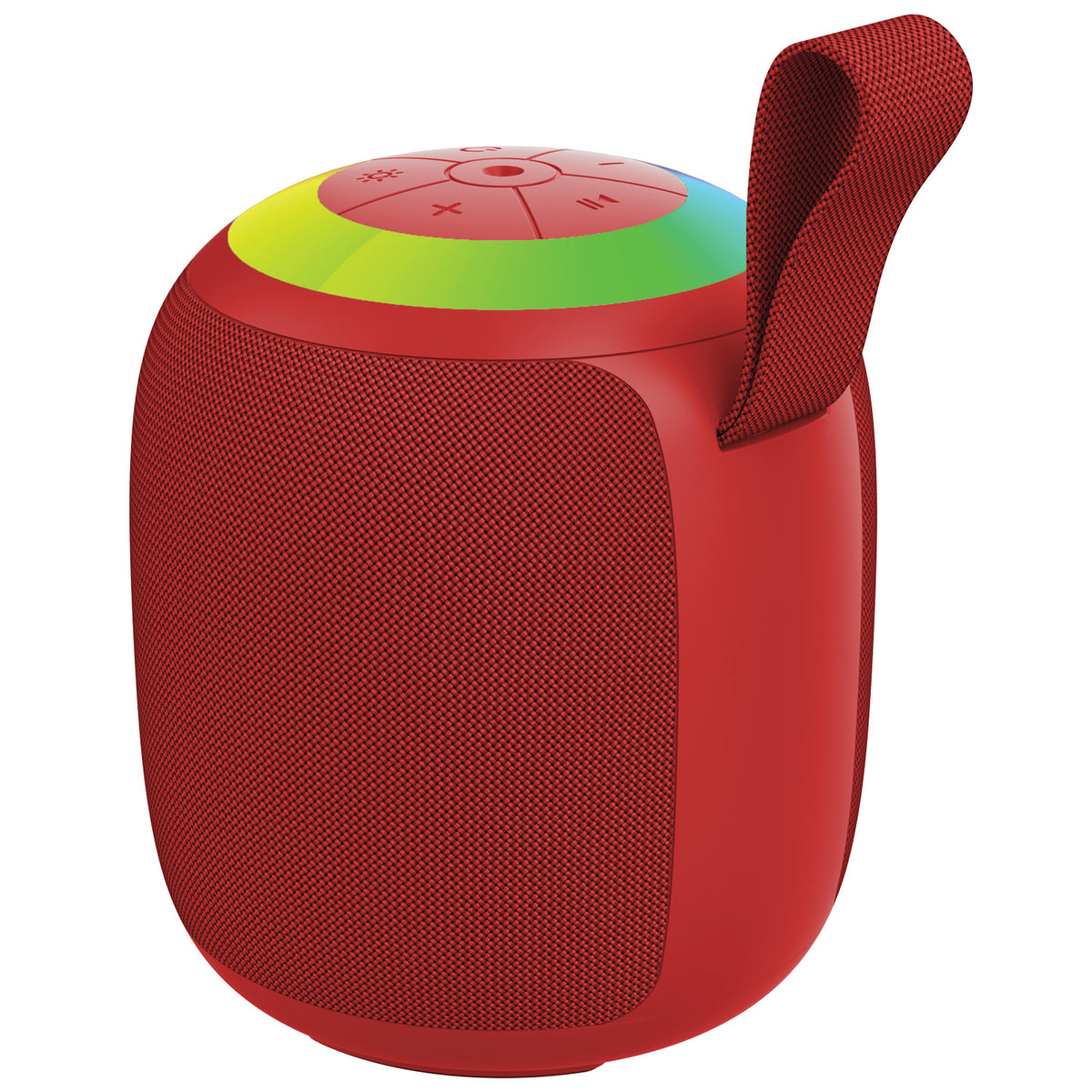 Escape Haut-Parleur Sans Fil 10 W avec Projecteur de Ciel Étoilé, Lumières RVB et Radio FM, Rouge - Simple Boutique