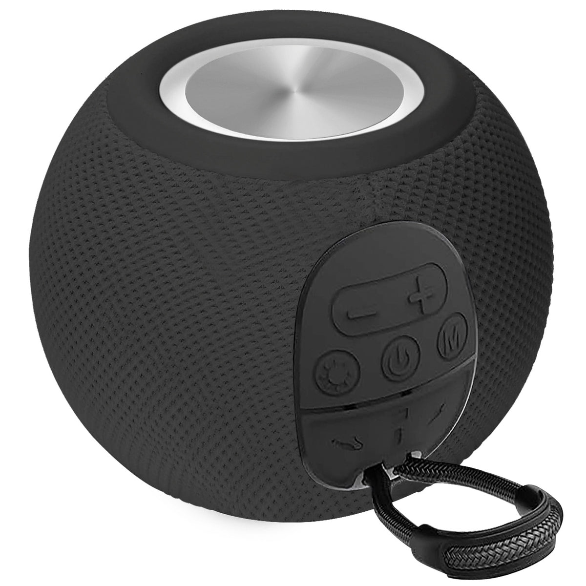 Escape Haut-Parleur Sans Fil Boule avec Lumières Disco, Microphone et Radio FM, Noir - Simple Boutique