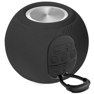 Escape Haut-Parleur Sans Fil Boule avec Lumières Disco, Microphone et Radio FM, Noir - Simple Boutique