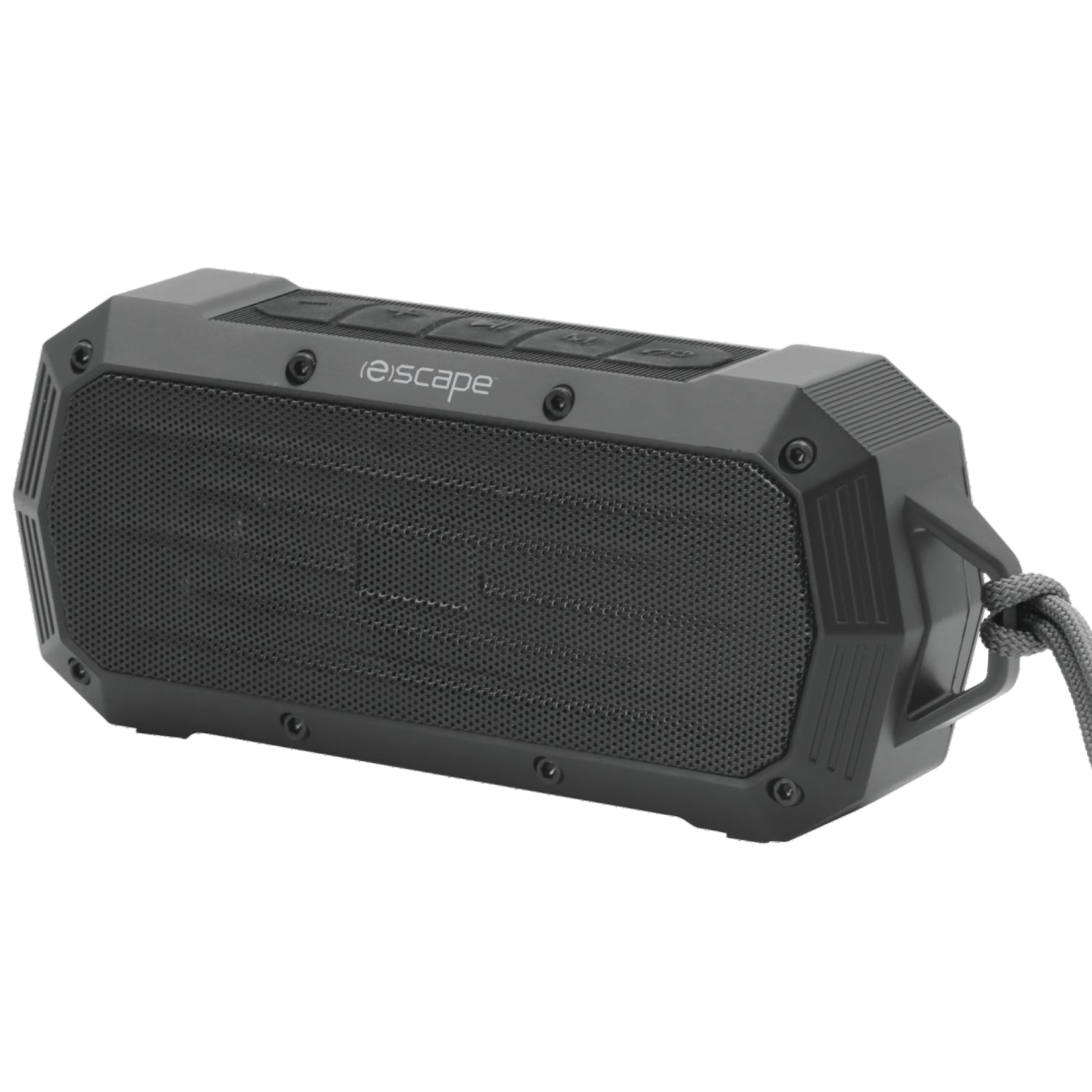Escape Haut-Parleur Sans Fil Étanche IPX7 avec Radio FM, 10 h d'Autonomie, Noir - Simple Boutique