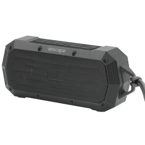 Escape Haut-Parleur Sans Fil Étanche IPX7 avec Radio FM, 10 h d'Autonomie, Noir - Simple Boutique