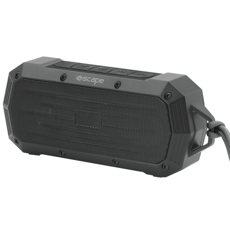 Escape Haut-Parleur Sans Fil Étanche IPX7 avec Radio FM, 10 h d'Autonomie, Noir - Simple Boutique