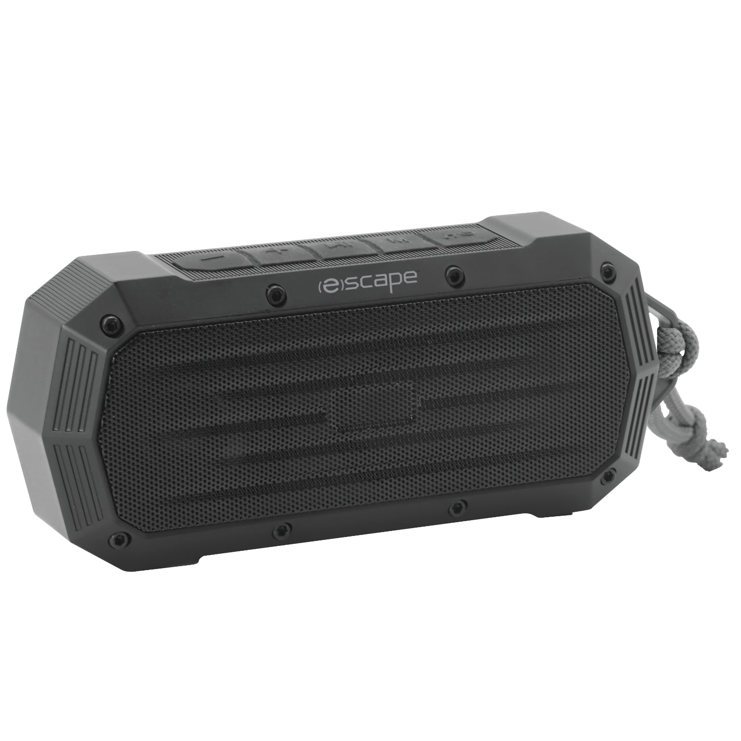 Escape Haut-Parleur Sans Fil Étanche IPX7 avec Radio FM, 10 h d'Autonomie, Noir - Simple Boutique