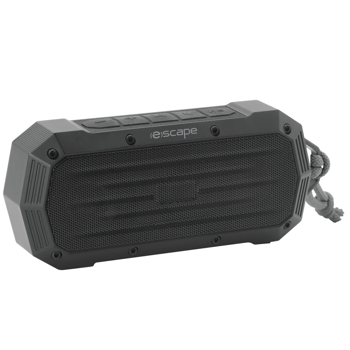 Escape Haut-Parleur Sans Fil Étanche IPX7 avec Radio FM, 10 h d'Autonomie, Noir - Simple Boutique