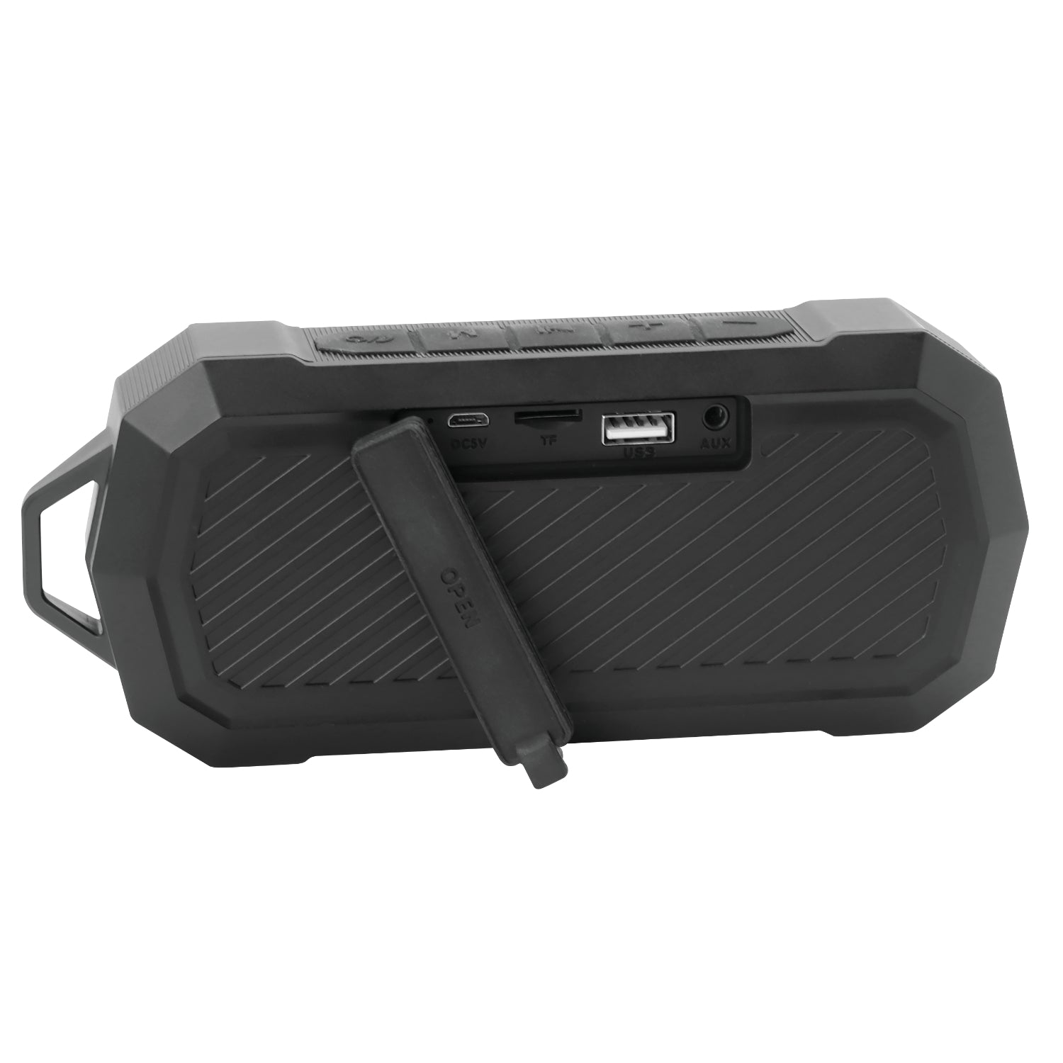 Escape Haut-Parleur Sans Fil Étanche IPX7 avec Radio FM, 10 h d'Autonomie, Noir - Simple Boutique