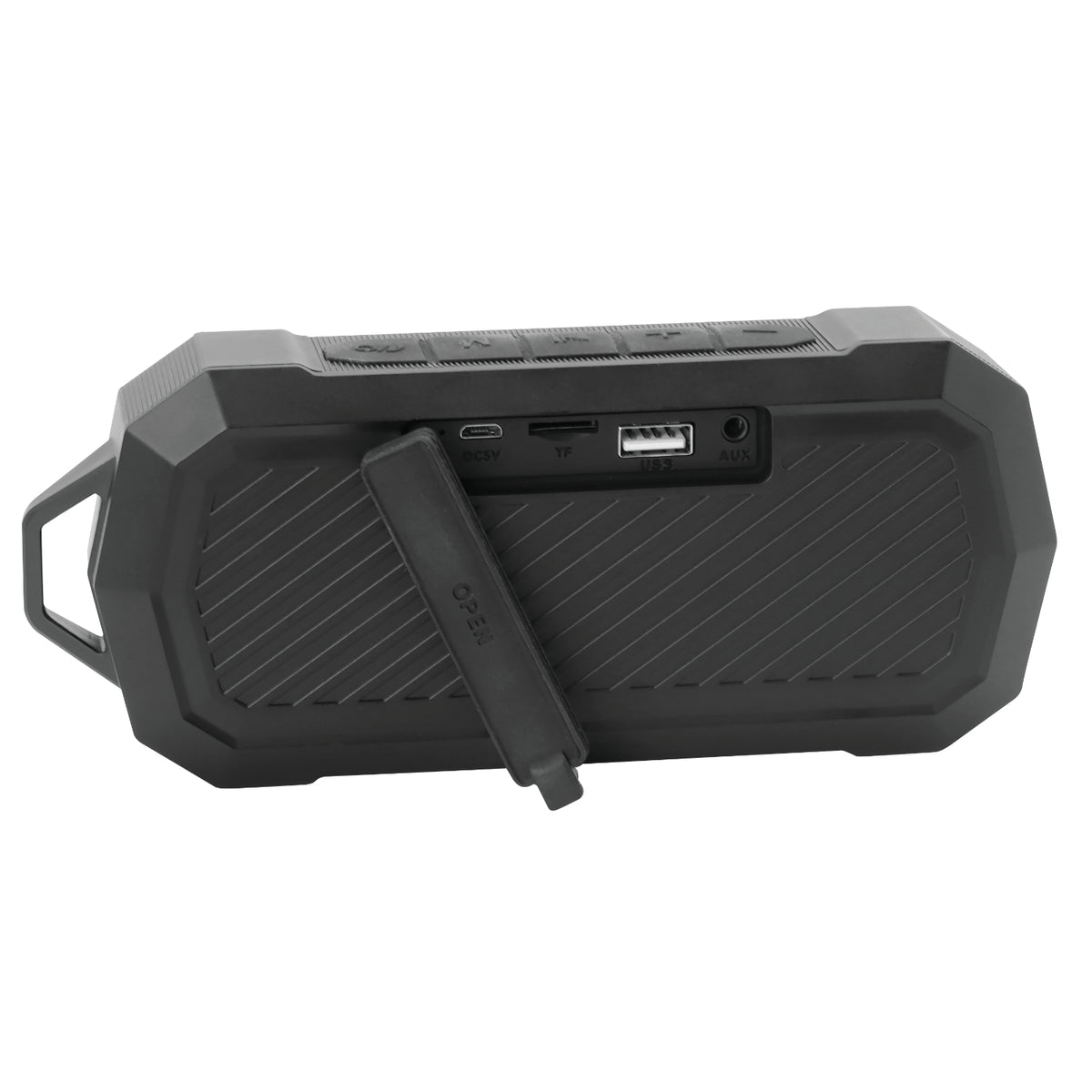 Escape Haut-Parleur Sans Fil Étanche IPX7 avec Radio FM, 10 h d'Autonomie, Noir - Simple Boutique